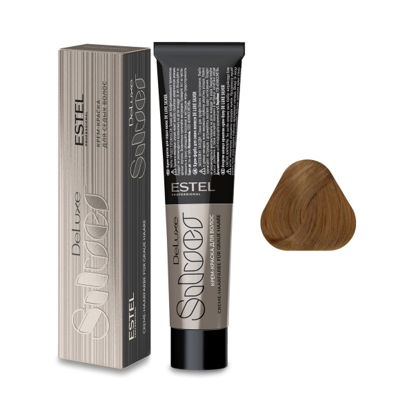Estel Professional Крем-краска De Luxe Silver, 9.7 блондин коричневый, 60 мл купить - 0