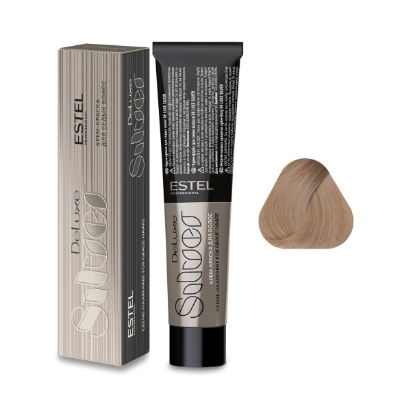 Estel Professional Крем-краска De Luxe Silver, 9.76 блондин коричнево-фиолетовый, 60 мл купить - 0
