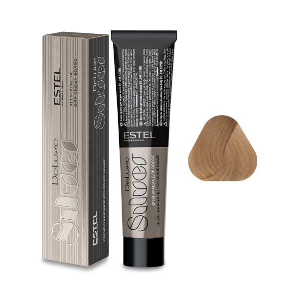 Estel Professional Крем-краска De Luxe Silver, 10.36 светлый блондин золотисто-фиолетовый для 100% седины, 60 мл купить - 0