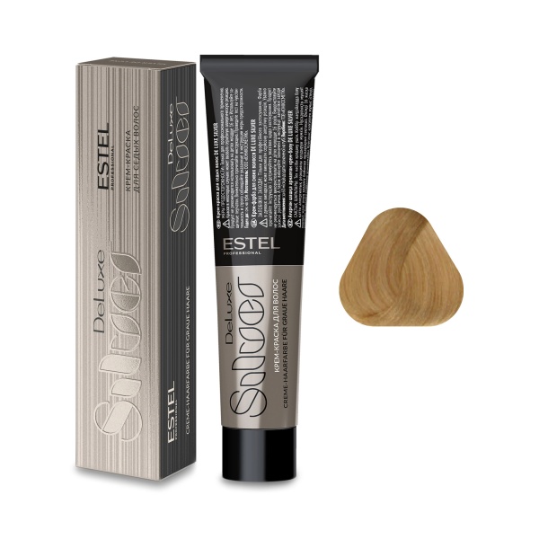 Estel Professional Крем-краска De Luxe Silver, 10.37 светлый блондин золотисто-коричневый, 60 мл купить - 0