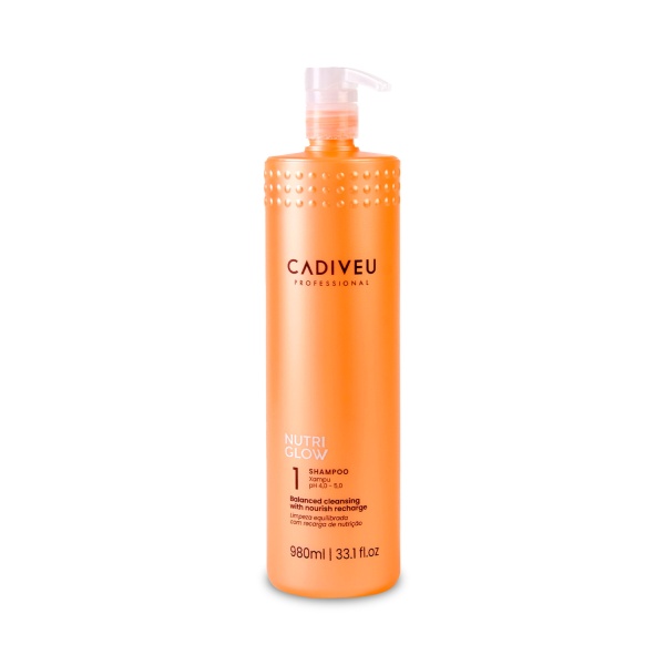 Cadiveu Professional Шампунь стабилизирующий 8-кратное сияние 12 масел Nutri Glow Nourishing Shampoo, 980 мл купить - 0