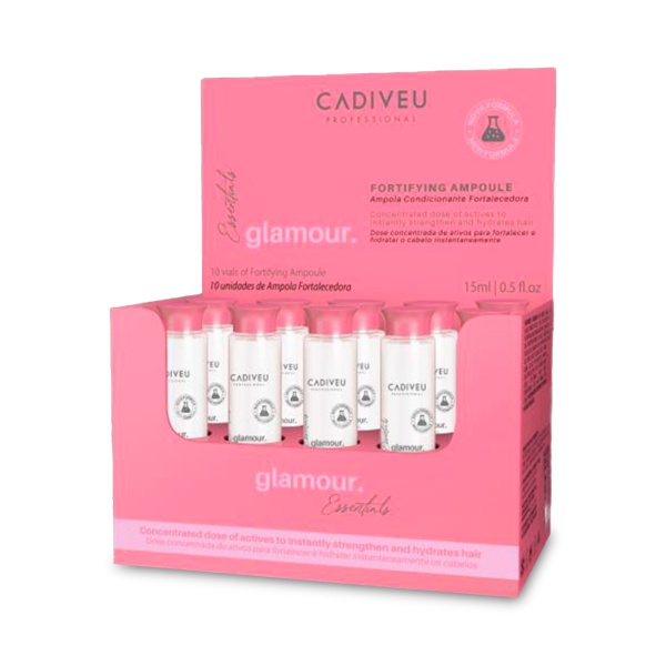 Cadiveu Professional Укрепляющие ампулы Essentials Glamour Fortiflying Ampoule, 10 х 15 мл купить - 0