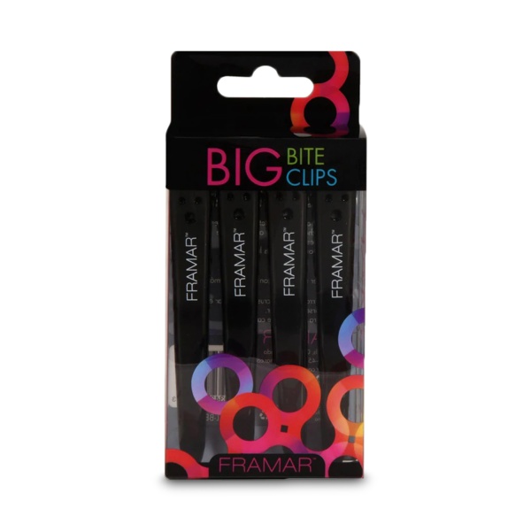 Framar Зажимы для волос металлические Big Bite Clips, 4 шт купить - 0