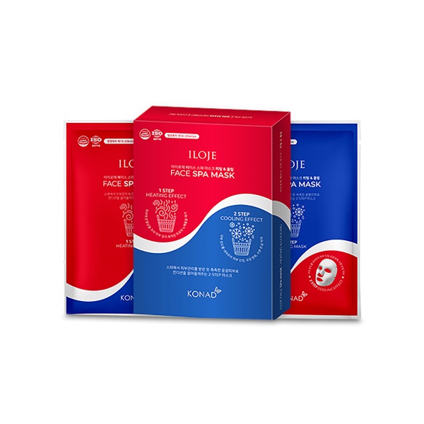 Konad Спа-маски для лица Iloje Face Spa Mask Heating & Cooling: разогревающая 3 шт, охлаждающая 3 шт купить - 0