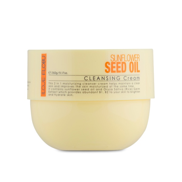 Konad Очищающий крем для кожи для снятия макияжа и защиты с маслом подсолнечника Iloje Flobu Cleansing Cream Sunlover, 260 гр купить - 0